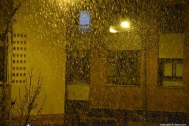 fuerte nevada en Dénia