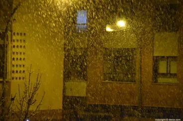 fuerte nevada en Dénia