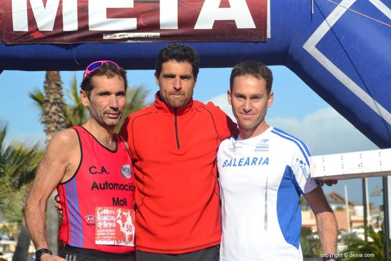 José Alberto González, Josemi Navarro y Manuell Chiner en el podio