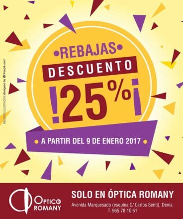 Las rebajas llegan a Óptica Romany