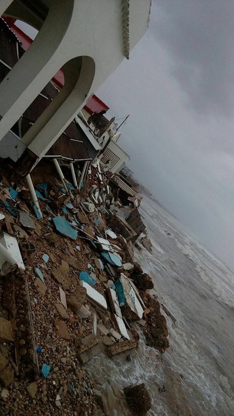 los banos tras el temporal