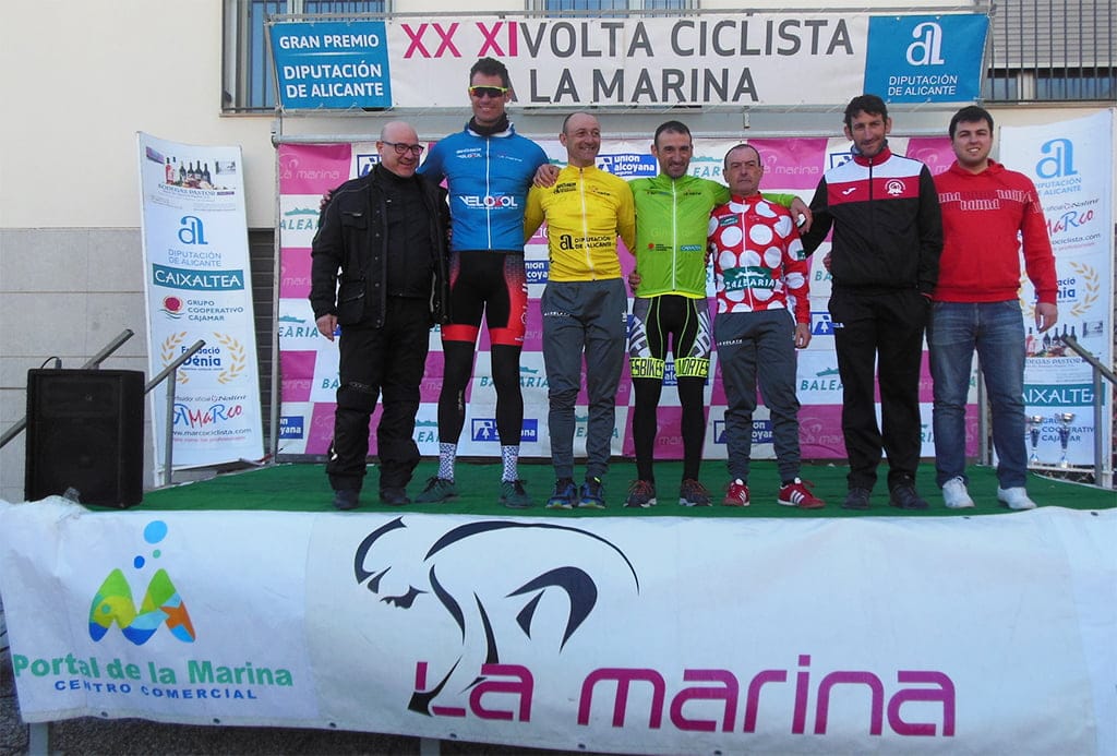 Francesc Boscá fue el vencedor de la primera etapa de la Volta Ciclista a la Marina 3 los mejores de cada una de las clasificaciones