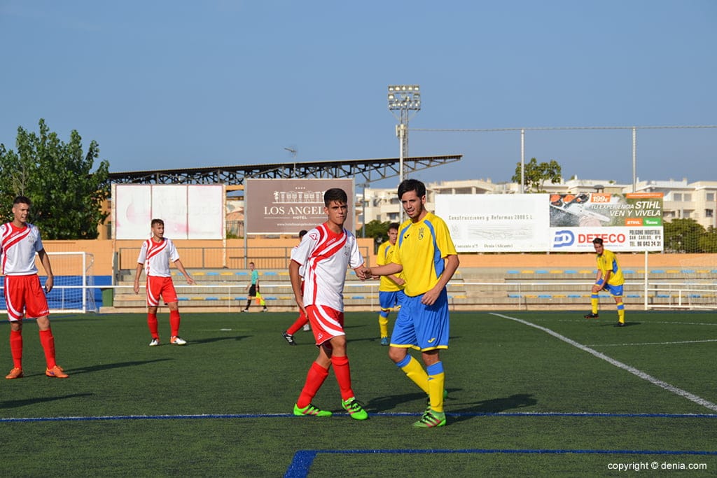 moreno juvenil dianense durante un choque
