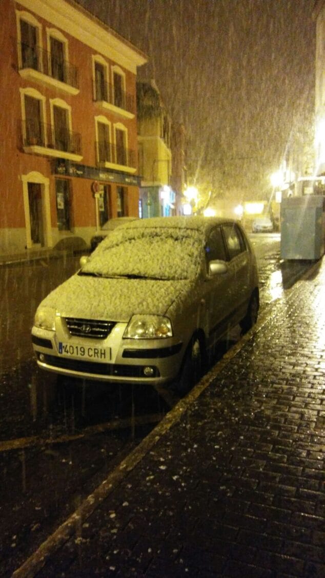 nieve en denia en 2017