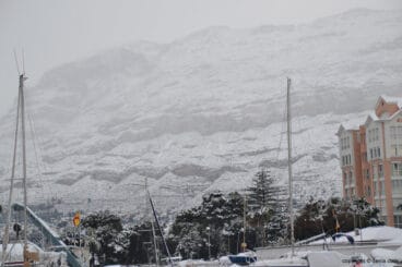 Nieve en el Montgó
