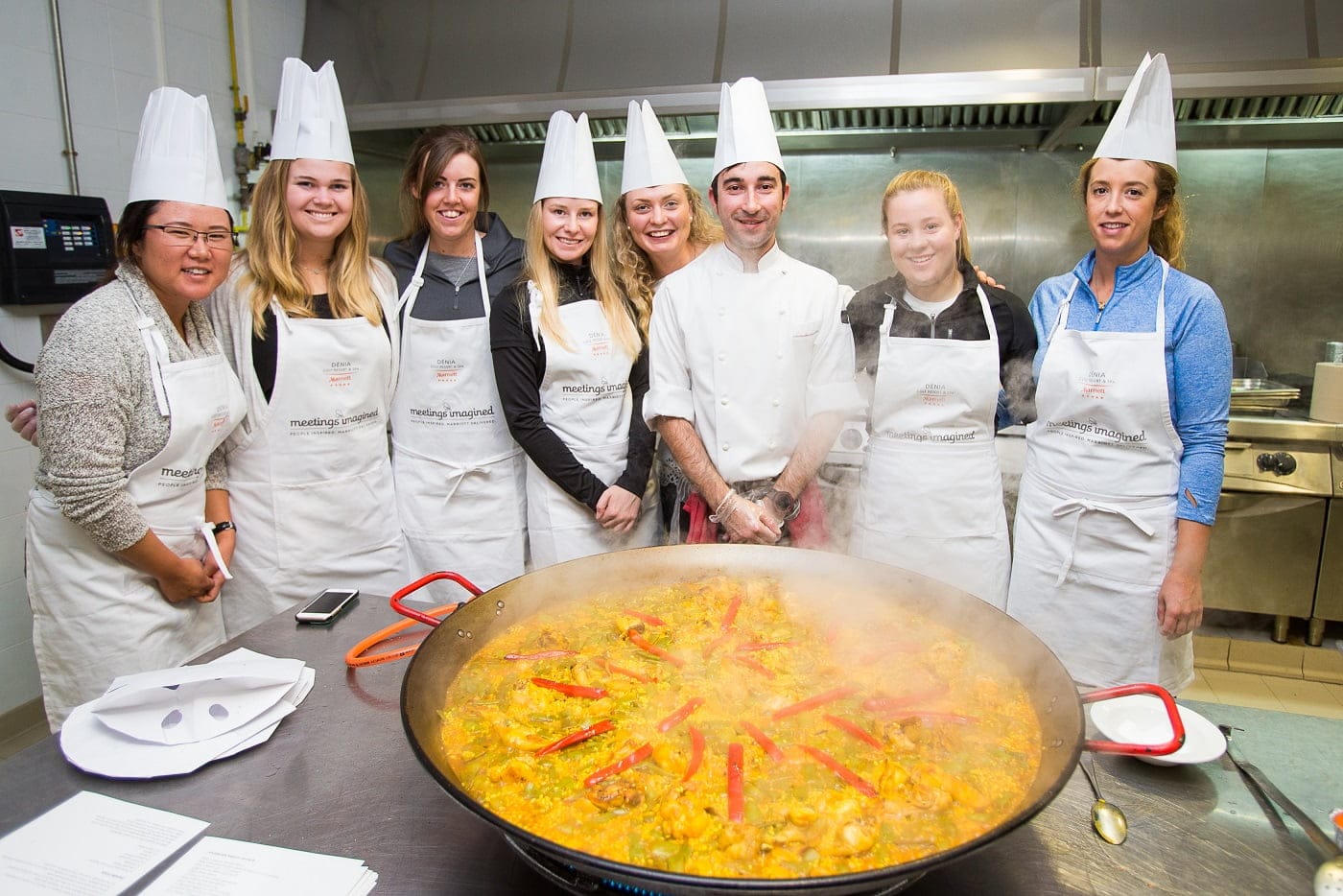 paella para las golfistas