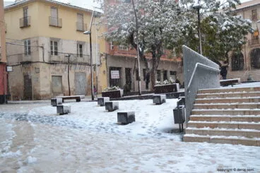 Plaza de la Constitución nevada