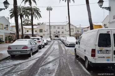 Primer grupo de marineros nevado