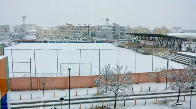 Estampa de Dénia tras la intensa nevada caída a primera hora de la mañana 100 terreno nevado del campo diego mena