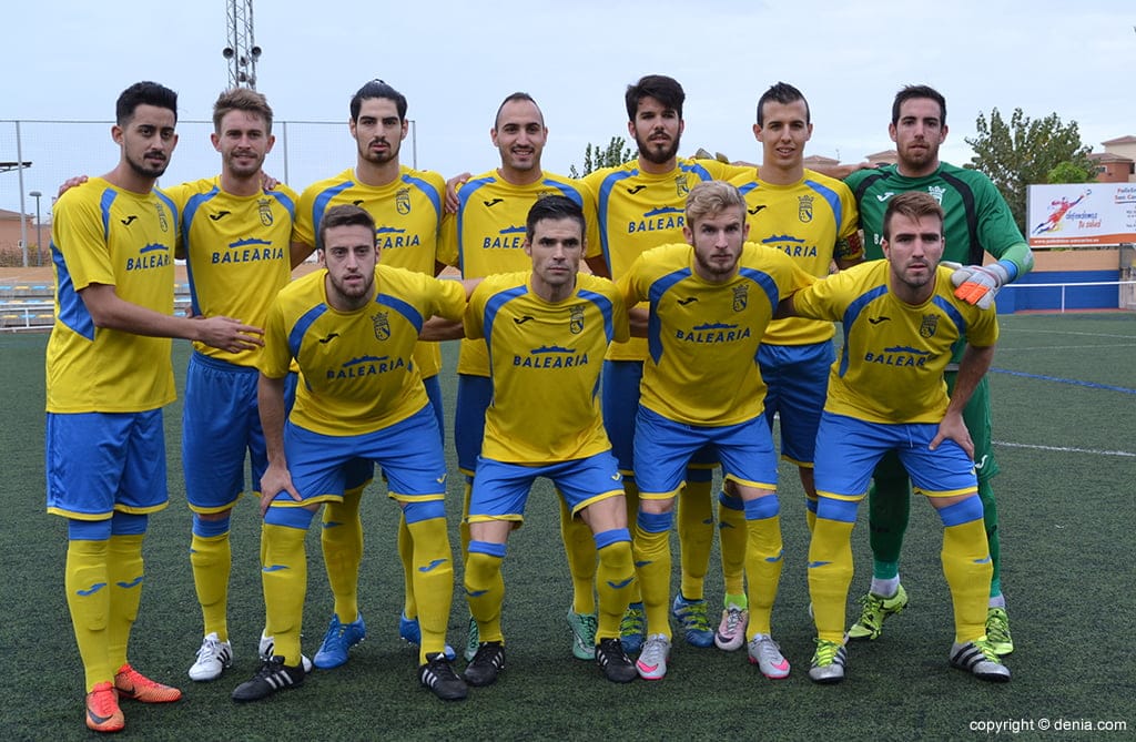Un once del CD Dénia esta temporada