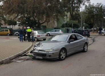 vehiculo accidentado en denia 1