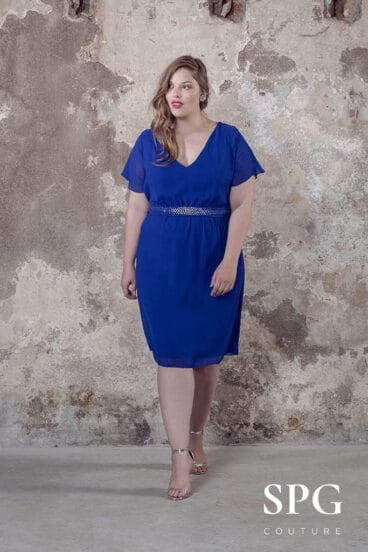 Vestido azul ceremonia BLANNES T. 44/64