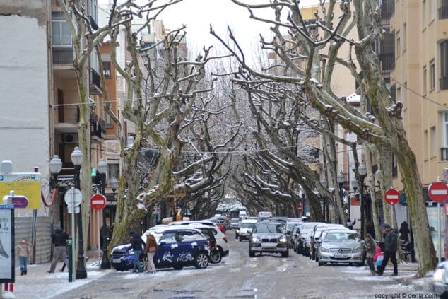 vista desde el puerto de la calle campos nevada