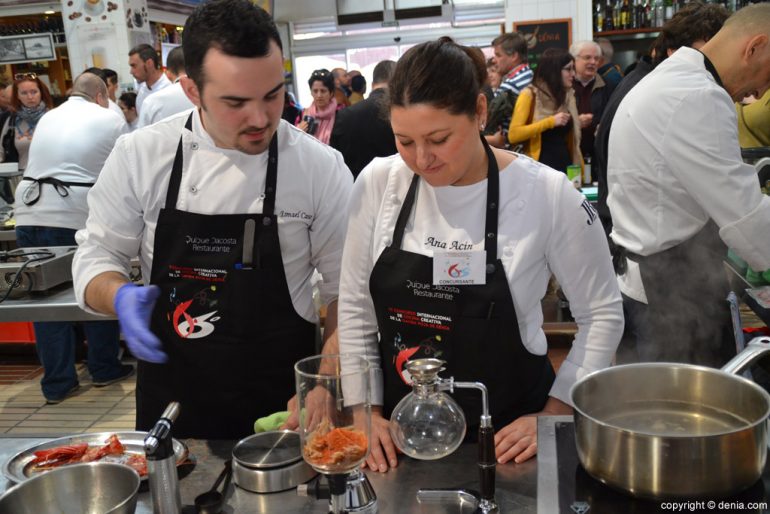 6º Concurso Internacional de Cocina Creativa de la Gamba Roja de Dénia - Ismael Cano y Ana Acin
