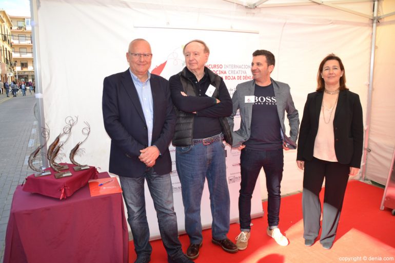 6º Concurso Internacional de Cocina Creativa de la Gamba Roja de Dénia - autoridades