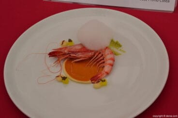 6º Concurso Internacional de Cocina Creativa de la Gamba Roja de Dénia – plato de José Primo – 3º premio