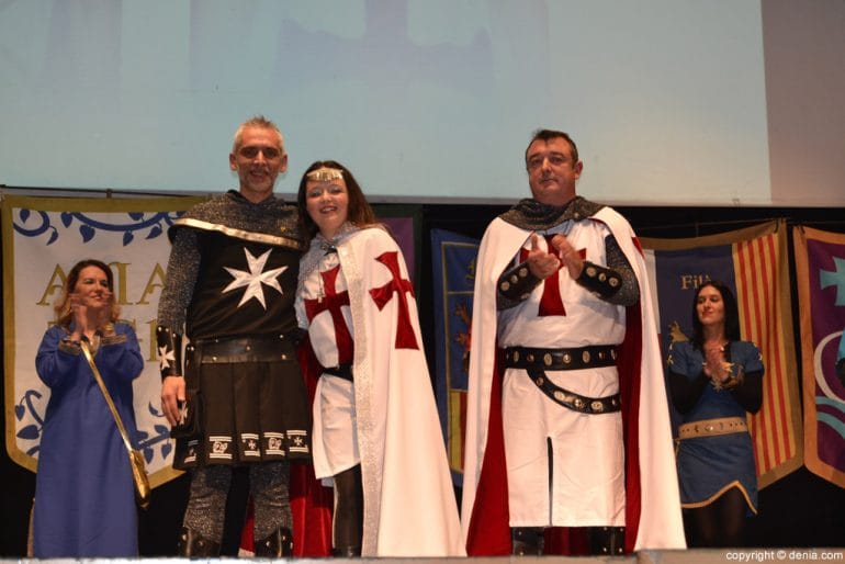 Presentación cargos Mig Any 2017 - capitán y abanderada cristianos