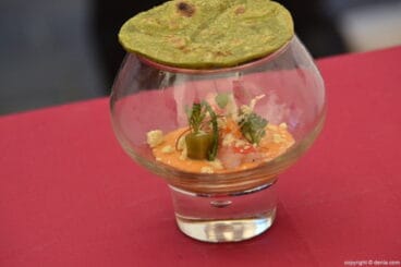 6º Concurso Internacional de Cocina Creativa de la Gamba Roja de Dénia – plato de José Carlos López Gámiz