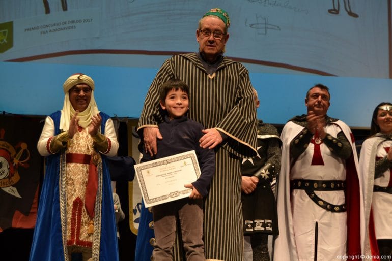 Presentación cargos Mig Any 2017 - ganadores del concurso de dibujo infantil