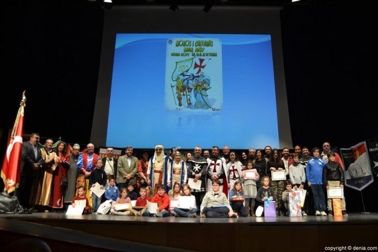 Presentación cargos Mig Any 2017 - ganadores del concurso de dibujo infantil