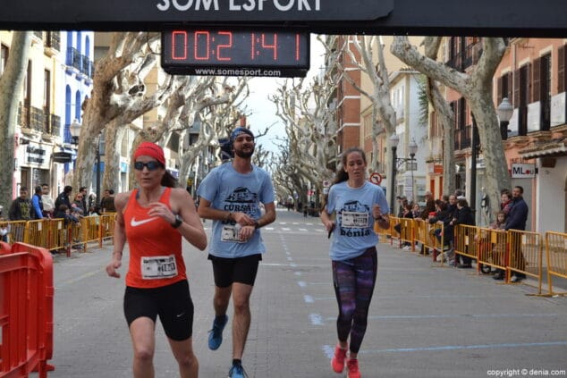 66 iii cursa de la dona denia llegada de corredores