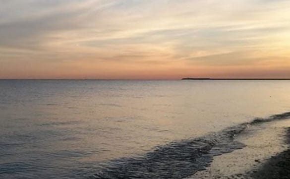 amanecer en la playa