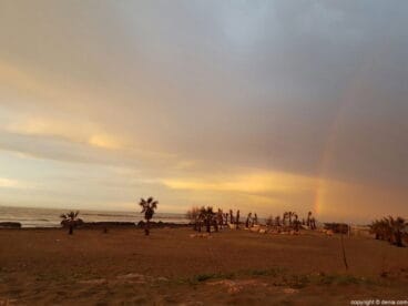 Arcoiris sobre la playa de Dénia