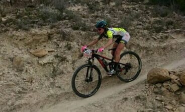 carla agostinelli en un descenso