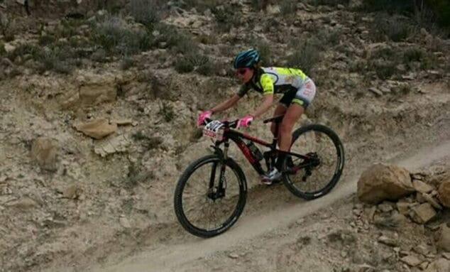 carla agostinelli en un descenso