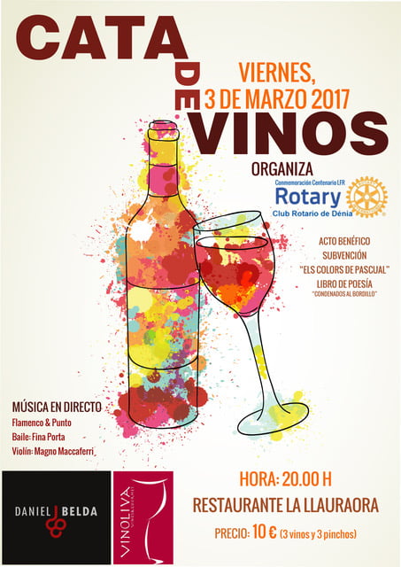 Cata de vinos Rotary Club Dénia