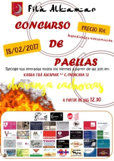 Concurso de paellas en la Filà Alkamar