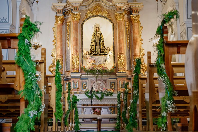 Decoración iglesia Floristería Azahar