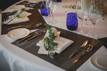 Decoración mesa Floristería Azahar