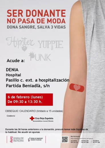 donacion de sangre en el hospital de denia