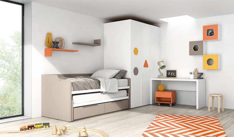 Dormitorio juvenil moderno Muebles Martinez