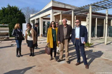 el director general de diversidad funcional visita las obras del centro de dia
