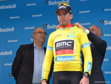 Greg Van Avermaet con el maillot de líder