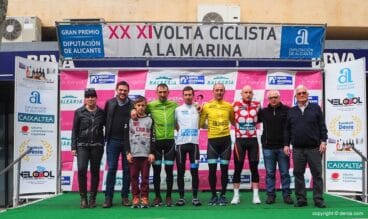 Los mejores de cada clasificación en el podio