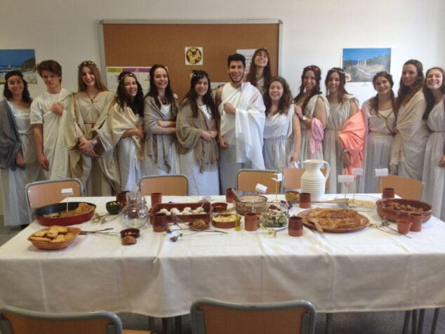 muestra de cocina grecolatina