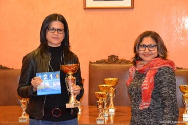 Natalia Ayala con Jessica Romero