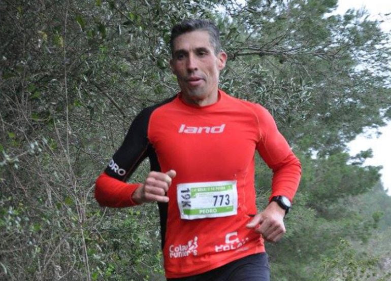 Pedro Martínez pendant la course