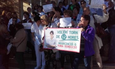 protesta de los trabajadores de la pedrera en noviembre