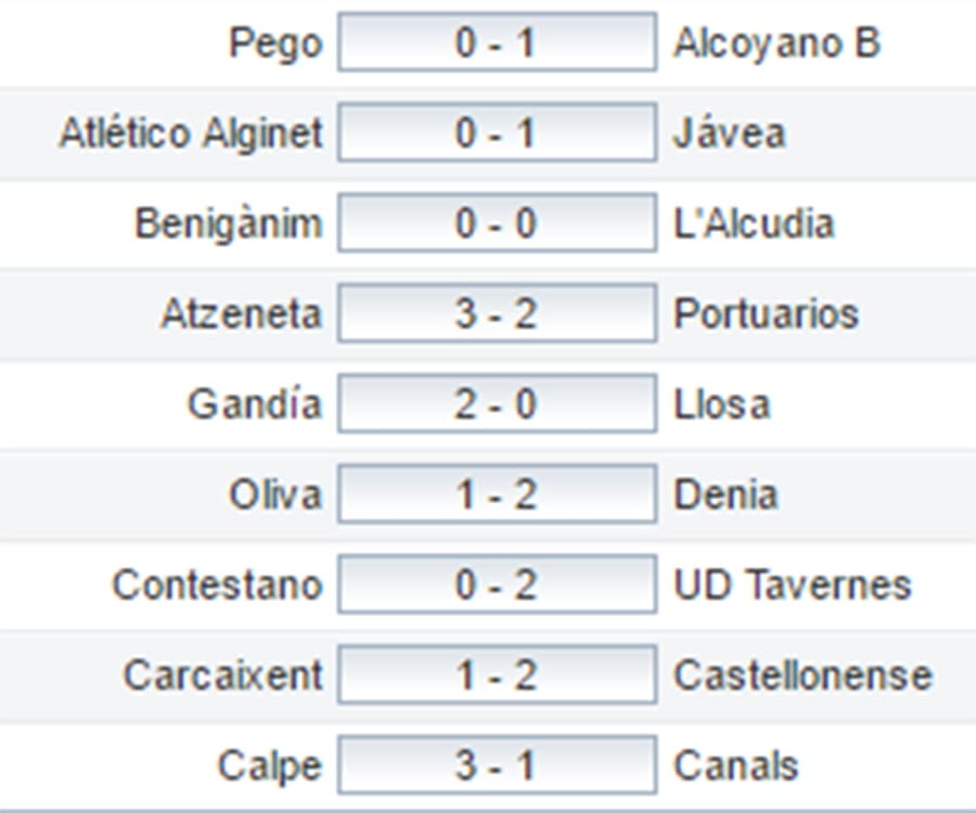 La victoria del CD Dénia en Oliva permite seguir soñando con la promoción 3 resultados jornada 24 preferente