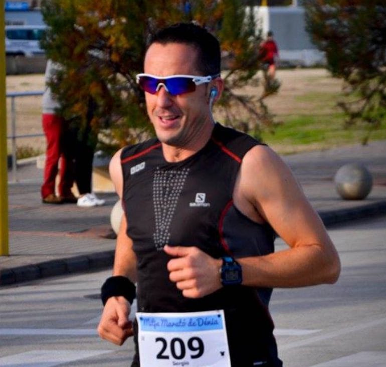 Sergio Alberola durante una carrera