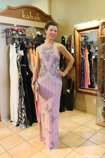 Vestido plata Kabah Boutique