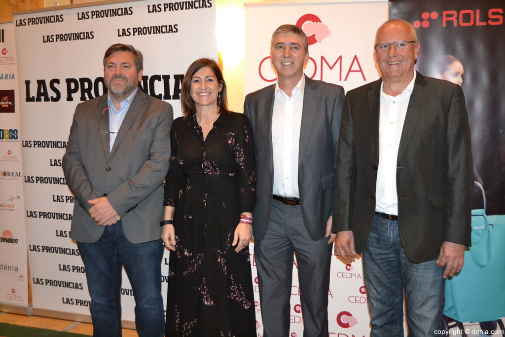 X Gala Premios CEDMA – Rafael Soler con el alcalde y concejales