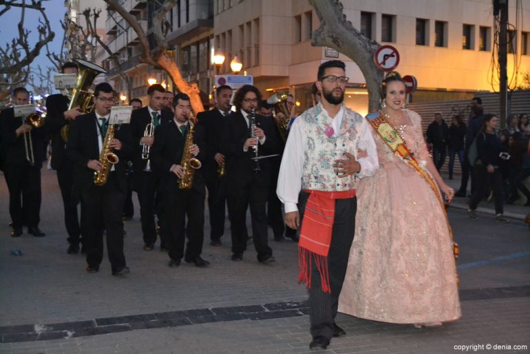 Desfile de bandas Fallas Dénia 2017 - Falla Les Roques