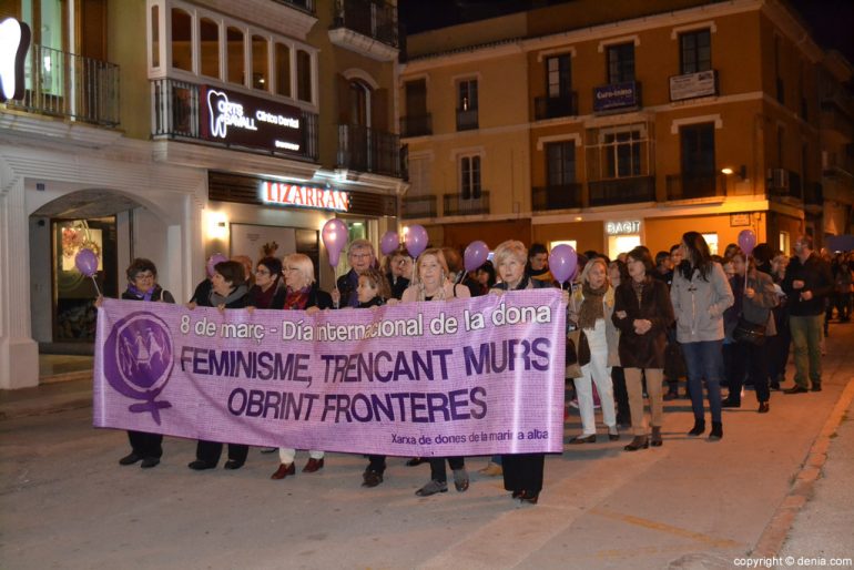 Manifestación Día de la Mujer Dénia 2017 - Xarxa de Dones