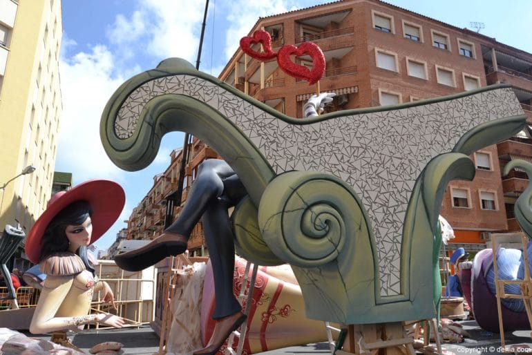 Plantà fallas Dénia 2017 - plantà falla París Pedrera