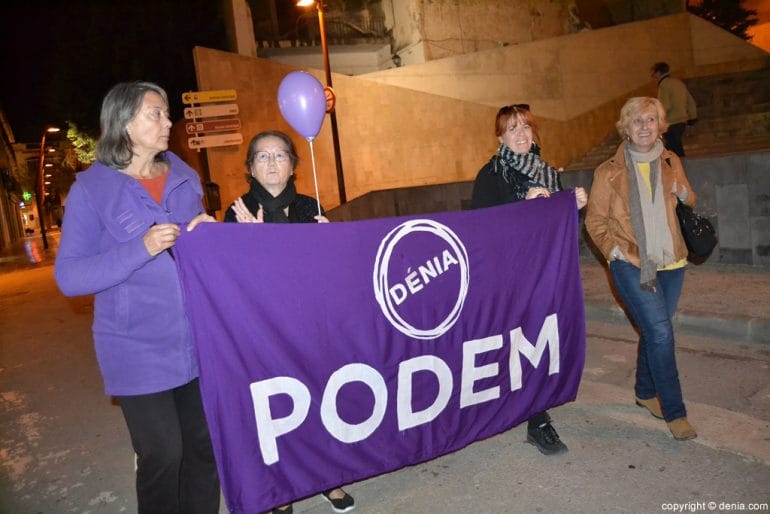 Manifestación Día de la Mujer Dénia 2017 - Podem